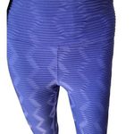 Mono B Bronze Blue/Purple High Intensity Work Out Ribbed Activewear Leggings SzS Purple Photo 0