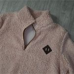 Cozy Soft Pink Sherpa Fleece Pullover Hoodie Womens Medium Photo 4
