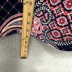 Charter Club  Sheath Dress Women Large Blue Paisley 3/4 Sleeve Stretch Boho Retro Photo 3