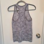 Athleta Women's Small Speedlight Tank Top Light Grey Camo Racerback Stretch Photo 3