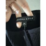 Kendall + Kylie  Tank Women’s Medium Black Cropped Henley Scoop Ribbed NWT PacSun Photo 3