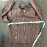 Baccini Leather Jacket for women.Size: PM Photo 4