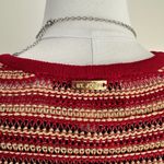 St. John  Sweater Womens Medium Wool Knit Button Front Preppy Cardigan Photo 14