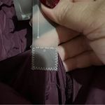 Add Luxury Burgundy Real Down Pillow Neck Puffer Jacket Purple Size 2 Photo 8