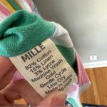 Mille Marilyn Belted Sleeveless Cotton Midi Dress in Pastel NEW Small Blue Photo 4