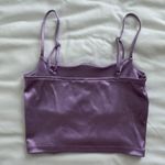 H&M Shiny Purple Cropped Tank Photo 1
