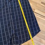 Monteau Navy and White Check Shirt Dress M Photo 3