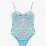 ZARA Floral Corset Bodysuit Photo 5