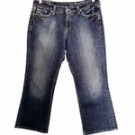 Lucky Brand Vintage Y2K Boho Rider Crop Jeans Dark Faded Wash Womens Size 8 | 29 Photo 9