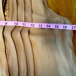 Haute Hippie  chiffon silk flat ruffle button down sheer sleeveless collared top Photo 6