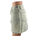 7 For All Mankind Blue Acid Wash High Waisted Straight Denim Jean Skirt Size 27 Photo 1