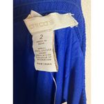 Chico's Chico’s Electric Blue Casey Crochet Inset Tiered Maxi Skirt Size 12 Photo 9