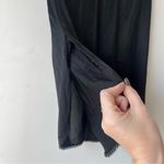 Vanity Fair Vintage 80s  Black Lace Trim Side Slit Slip Skirt S Photo 1