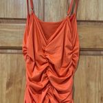 Orange Mini Dress Sleeveless Size Small Photo 1