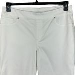 Chico's Chico’s SZ 2.5 (14) Cropped Jean Capris Boho Embroidered Pull-On Stretch Hi-Rise Photo 1