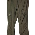 BCBGMAXAZRIA Olive Green Cropped Utility Cargo Pants S Photo 1
