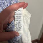 Mango  Blue and White Long Sleeve Dress Photo 4