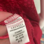 Lacausa Anthropologie,  red ruffle dress size small Photo 5