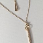 EXPRESS 2 Tier Goldtone Chain Necklace Photo 4