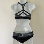 TYR Black and Gray Striped Women's Athletic 2 Photo 5