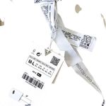 ZARA White Floral Embroidered V Neck Crop Top Fitted Tank Top Medium Photo 2