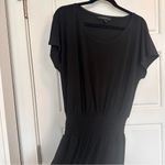 White House | Black Market Matte Jersey Smock Waist Dress, Black, Size XS Photo 3