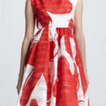 Alice + Olivia Essie Printed Taffeta Dress SEE MEASUREMENTS Photo 0