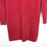 Marine layer Red Turtleneck Sweater Dress Size XS Wool Cashmere Knit Cozy Chic Photo 8
