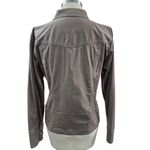 Nike Dry Fit Tan Golf Jacket Turquoise Blue Stitching Womens XL Photo 3