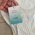 ANDIE NWT Demi Moore  Swim White Crochet Tropez Bottom Large Midrise Classic Fit Photo 4