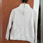 Relativity 1/4 Zip Cream Sweater- 100% Cotton. Petite Large Photo 3
