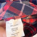 J.Crew  Lightweight Homespun Button Down Shirt in boy fit Size Small Blue Red Photo 7