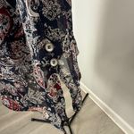 Noelle Navy and Red Paisley Midi Dress Blue Size XS Photo 5
