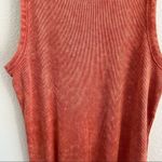 Topshop Red Orange Ribbed Tie Dye Tank Dress US 8 Photo 3