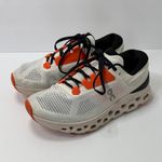 on cloud On Running Athletic Shoes White and Orange Photo 1