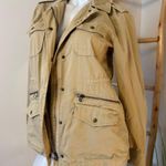 Lily Aldridge For Velvet Graham & Spencer Women's Tan Lightweight Army Jacket S Photo 7
