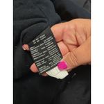 S13 New York Black Parka Jacket M Faux Fur Hood Warm Winter Coat 33" Long Flaw Size M Photo 6