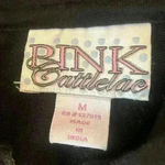 Embroidered Birds Floral Artisanal Zip Up Hoodie size Medium Black Photo 6