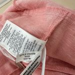 Madewell NEW  Linen Blend Puff Sleeve Tassel Tie Jumpsuit Relaxed Fit Pink XXS Photo 8