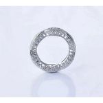 Boutique Women's Gold-Plated-925 Eternity Simulated Diamond Engagement Band Ring Sz 9 Photo 11