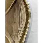 HOBO International Zara‎ Gold Metallic Leather Fold Over Zipper Evening Bag Photo 7