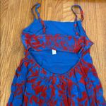 Madewell  Empire-Waist‎ Tank Maxi Dress in Floral Blue Red Size 2 NWT flaw Photo 10