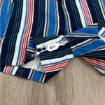 a.n.a . A New Approach Navy Blue Multicolor Striped Twill Shorts Size 8 Photo 7