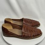 Nisolo Shoes Women’s 9.5 Brandy Huarache Leather Breathable Slip On Loafer Flats Brown Photo 1