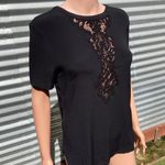 Sandro NWT Paris Lace Detail Blouse in Black Photo 2