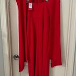 Vince Camuto NWT Red  Scarf Neck Halter Gown Size 6 Photo 6