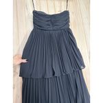 Lulus NWT  Seriously Sensational Black Strapless Tiered Maxi Dress Gala Sz XXS Photo 3