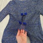 Vintage 90 S miss shop silver and blue see through bow long sleeve top size m Silver Size M Photo 4