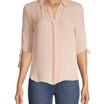 L'Agence Isa Shirred Sleeve Silk Blouse Size XS NWT Photo 0