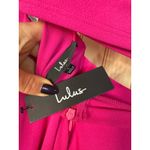 Lulus NWT  Only Tonight Hot Pink Two-Piece Wide-Leg Jumpsuit 2PC Party Barbie L Photo 6